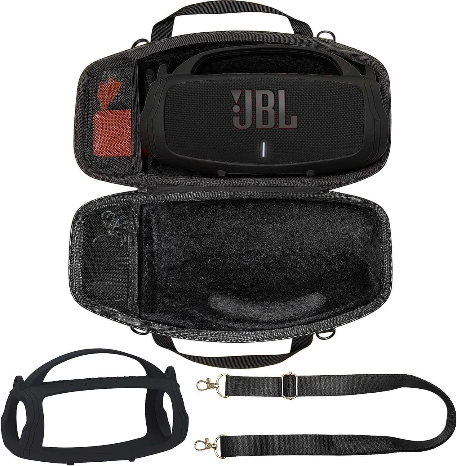 Jbl Speaker Charge 5 - Siliconen Handvat En Reis Hard Case