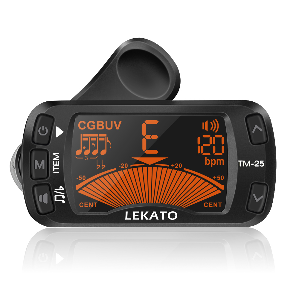 Guitar Tuner Clip - Lekato Clip Op Tuner Gitaar Tuner