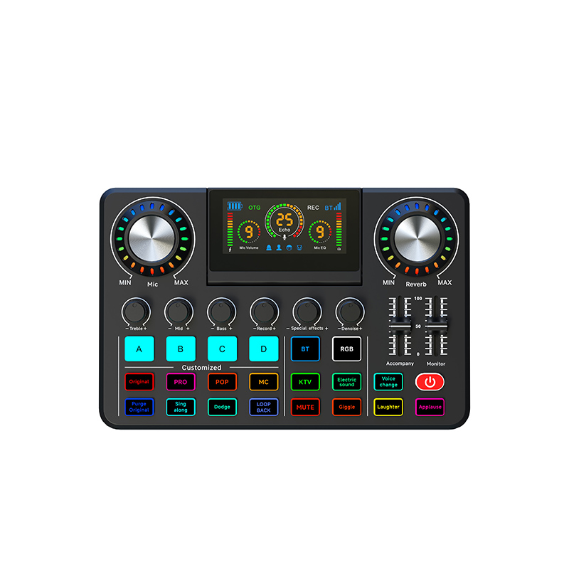 Audio Music Voice Changer - F668 Audiomixer, Live Soundcard met DJ-mixereffecten