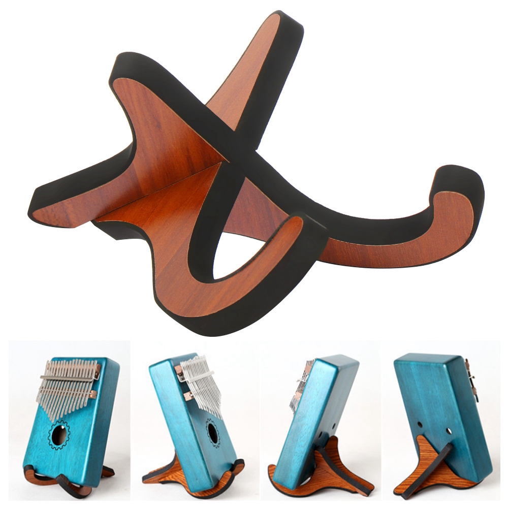 Music Stand Folding - Hoge kwaliteit houten draagbare gitaarstandaard, opvouwbare