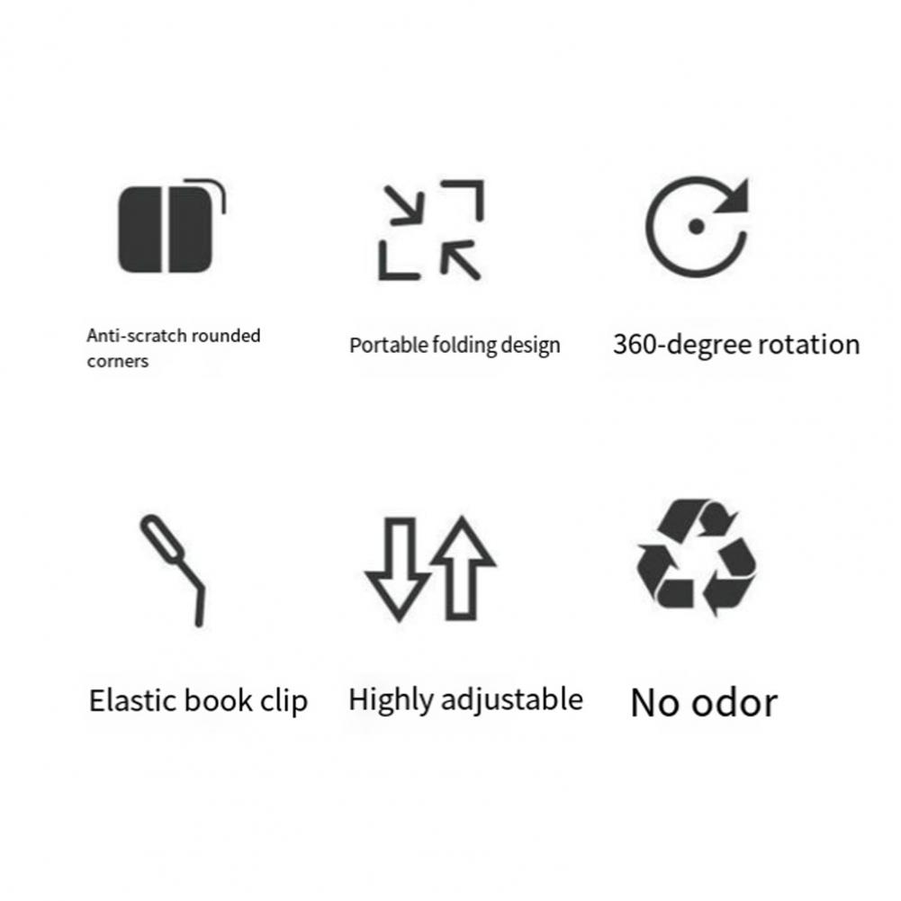 Music Stand Folding - Leesstandaard met paginaclips Notebook-ondersteuningsstandaard Stabiele houten