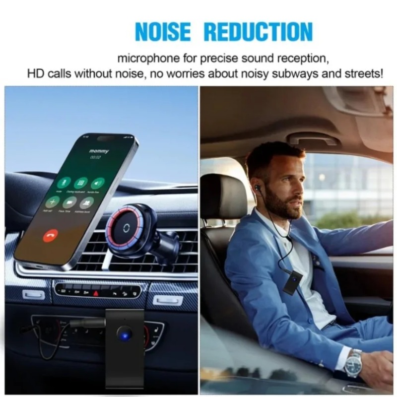 Audio Without Music - Bluetooth 5.0 Audio-ontvanger met bedrade oortjes