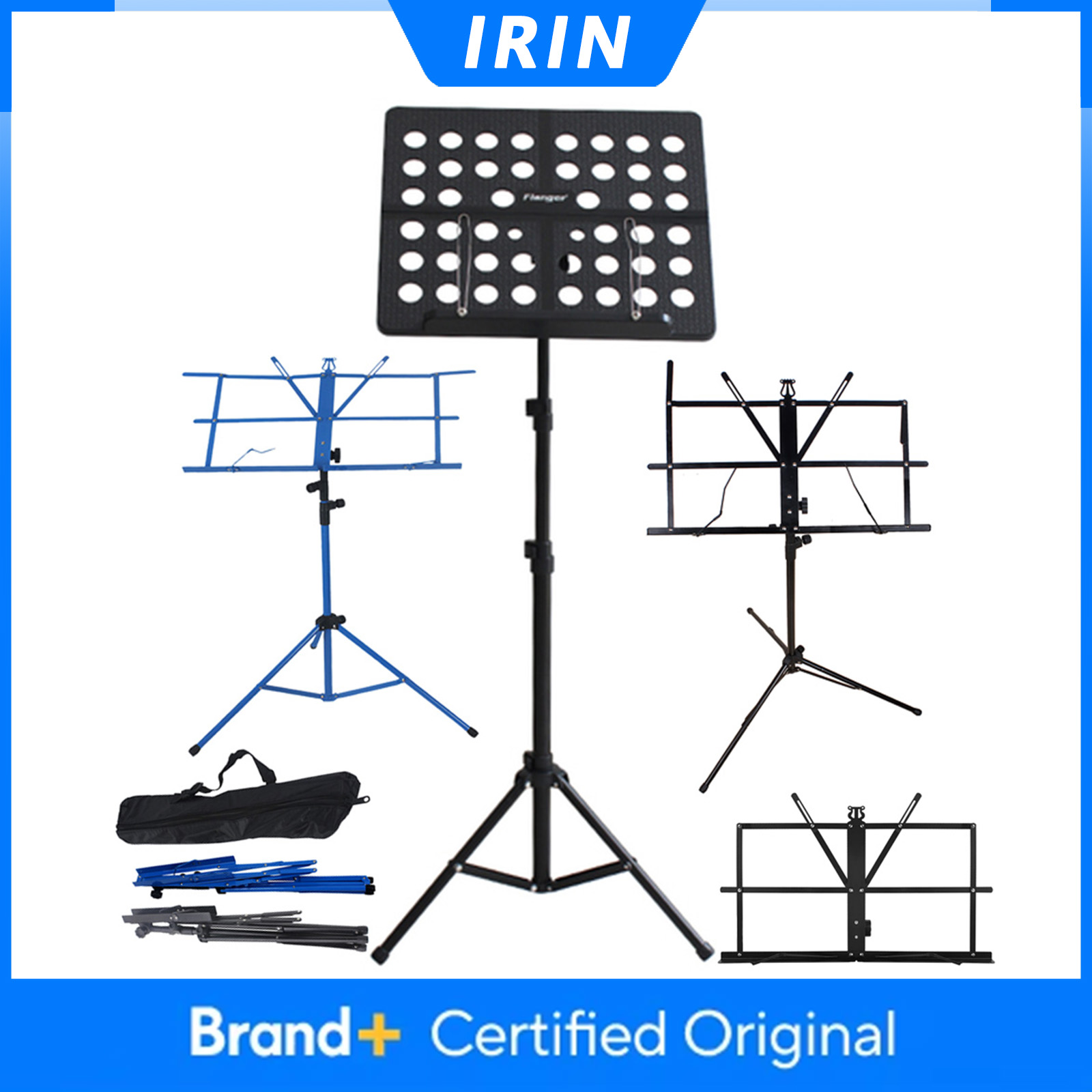 Music Stand Folding - IRIN Opvouwbare muziekbladstandaard van roestvrij staal,