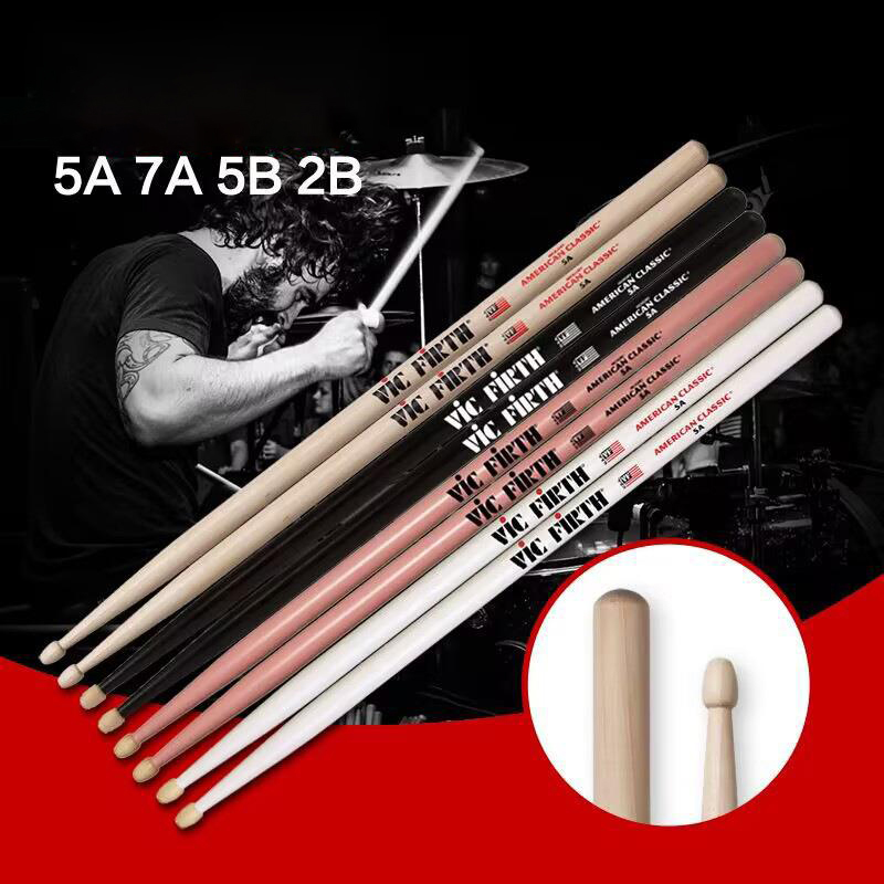 Drum Stick 5A - 1 paar stokken 5A houten punt