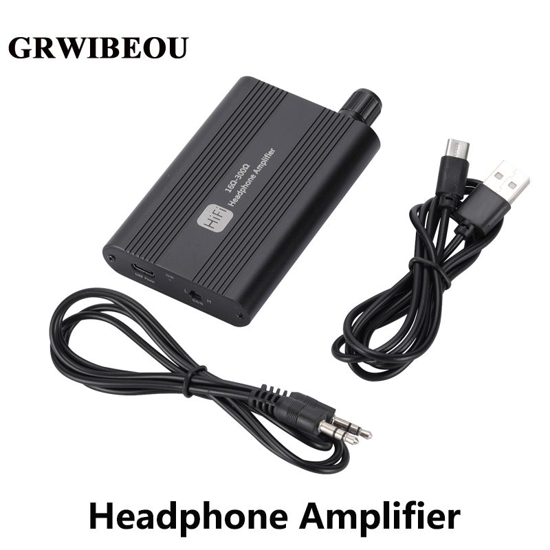 Audio Without Music - GRWIBEOU 16-300 Ohm HiFi Hoofdtelefoon Oortelefoonversterker