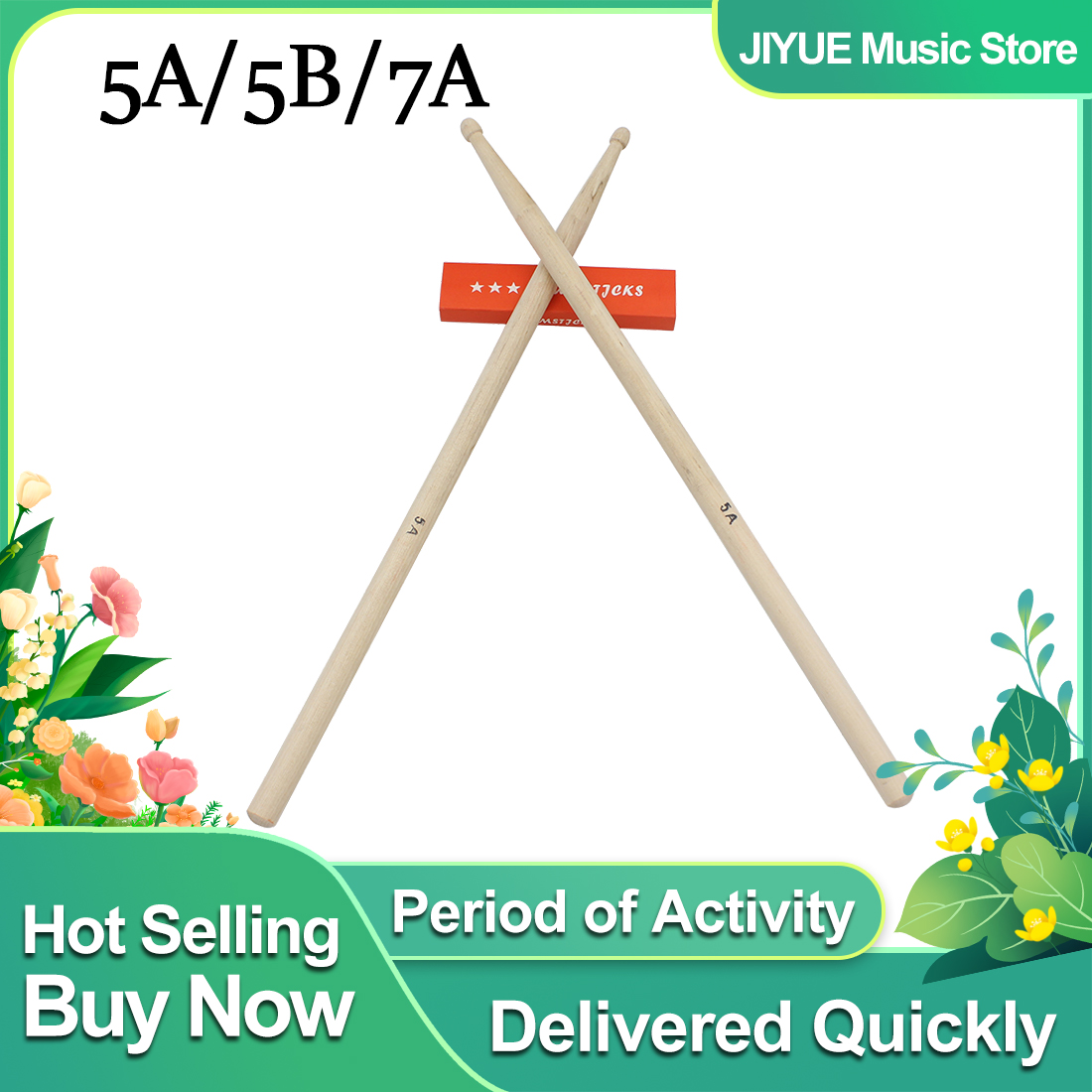 Drum Stick 5A - 1 Paar 5A/7A/5B Drumstokken Esdoornhout Drumsticks