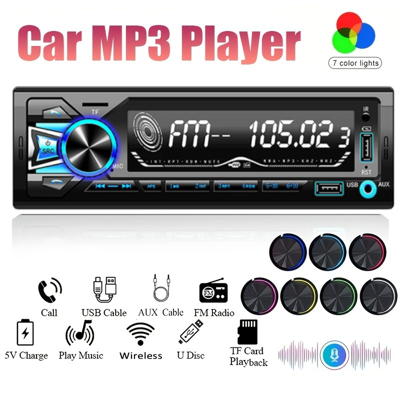 Audio Without Music - 1DIN In-Dash FM autoradio stereo, digitale