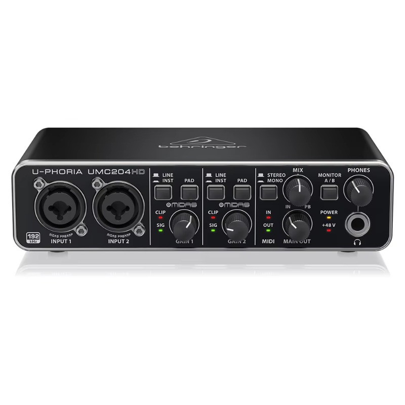 Behringer UMC204HD 2-in/4-uit  - Audio Without Music recensie en prijs