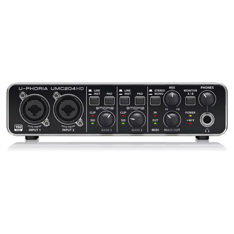 Behringer UMC204HD 2-in/4-uit  - Audio Without Music recensie en prijs