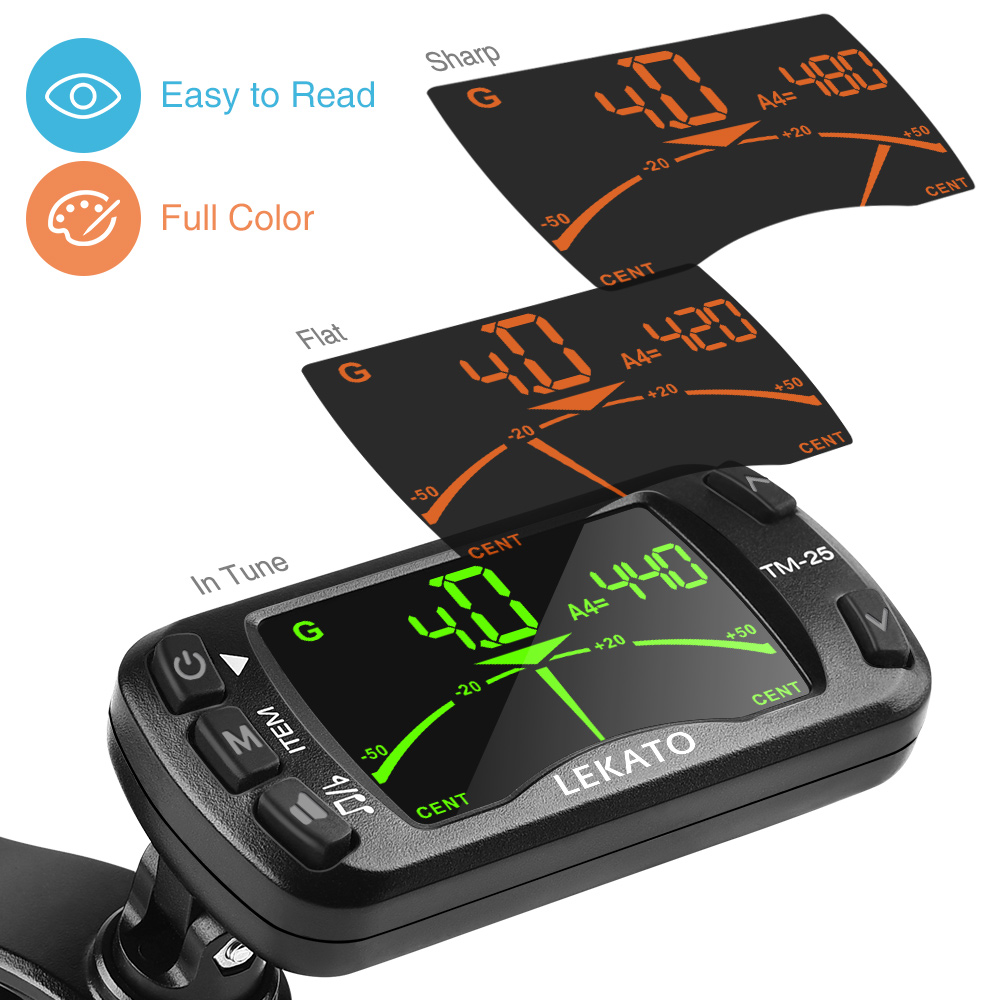 Lekato Clip Op Tuner Gitaar Tu - Guitar Tuner Clip recensie en prijs