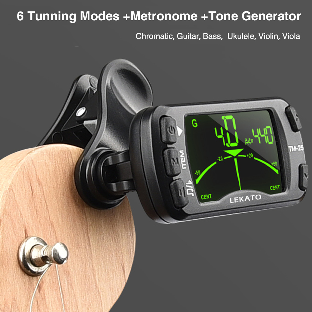 Lekato Clip Op Tuner Gitaar Tu - Guitar Tuner Clip recensie en prijs