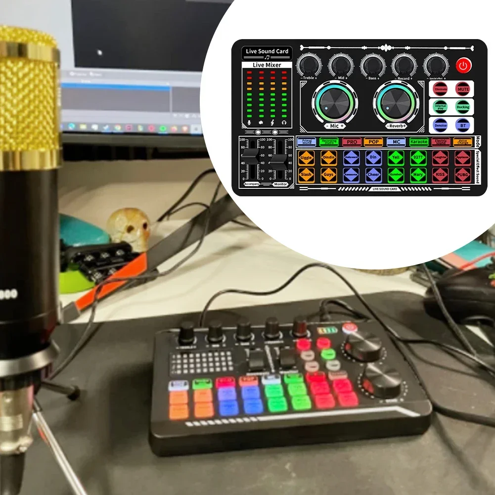 USB Audio Mixer Live Geluidska - Audio Music Voice Changer recensie en prijs