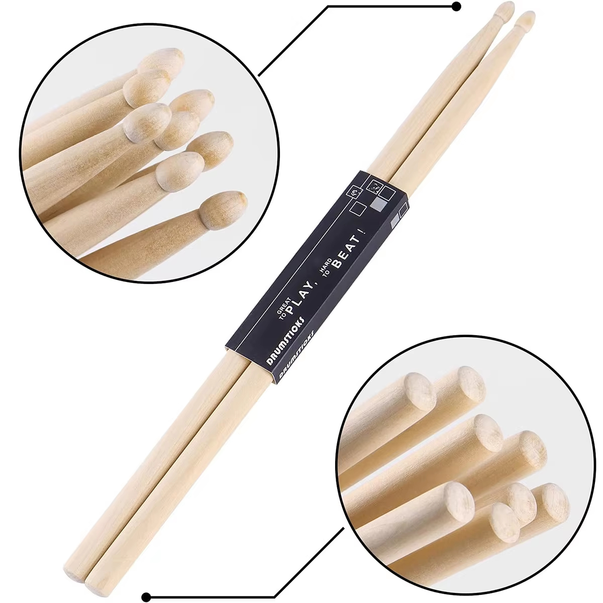 Miwayer 5A/7A esdoorn drumstic - Drum Stick 5A recensie en prijs