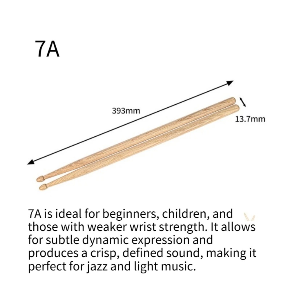 1 paar esdoorn drumstokken 5A  - Drum Stick 5A recensie en prijs
