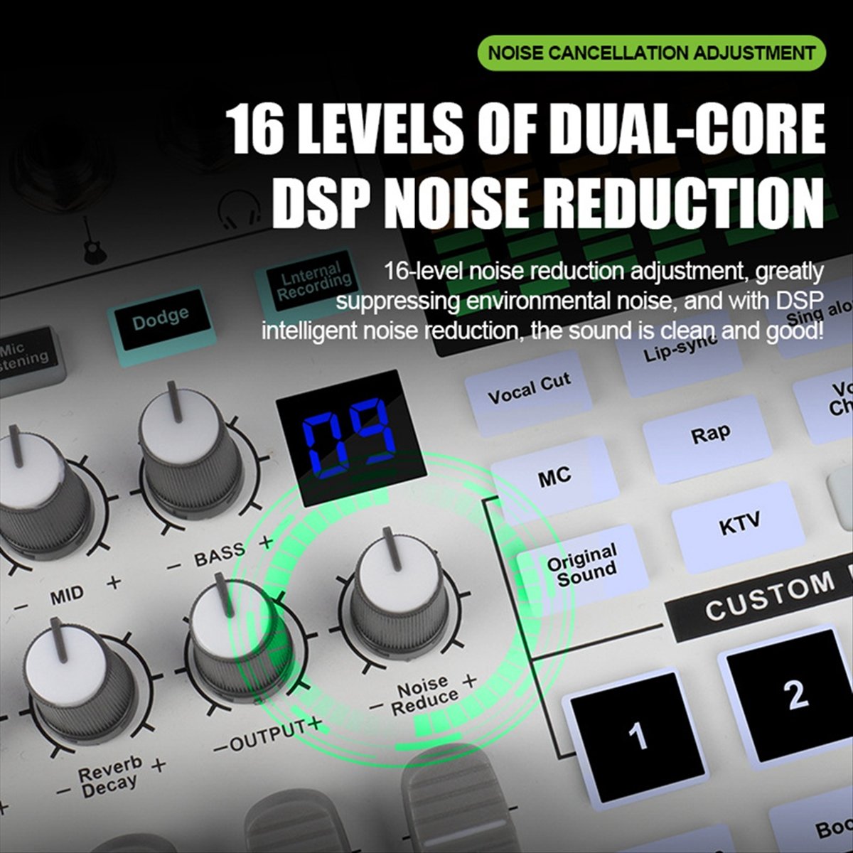 DT77 SN800 Live Sound Card Voi - Audio Music Voice Changer recensie en prijs