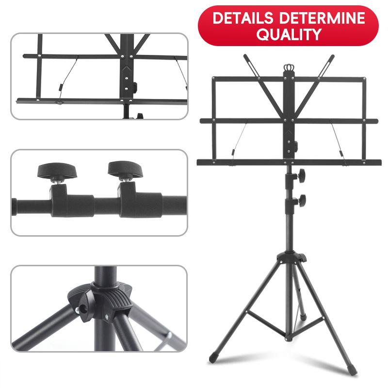 Nieuwe muziekstandaard 2 in 1, - Music Stand Folding recensie en prijs